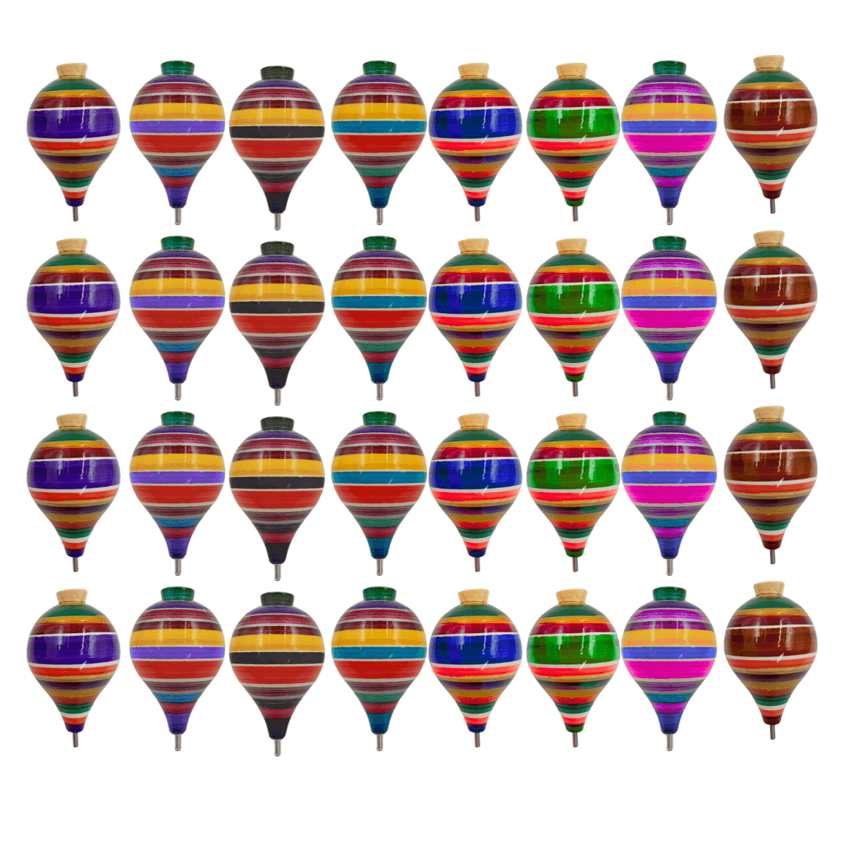 Trompo de Madera Artesanal - Juguete Tradicional - Imagen 1