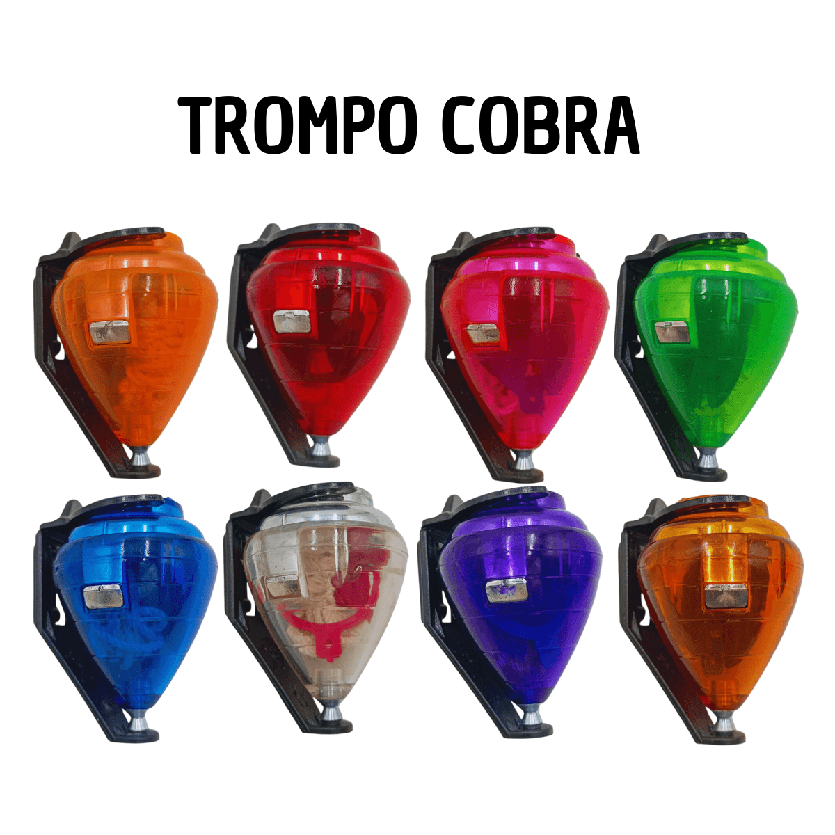 Trompo Cobra con Lanzador - Juguete Tradicional Mexicano - Imagen 1